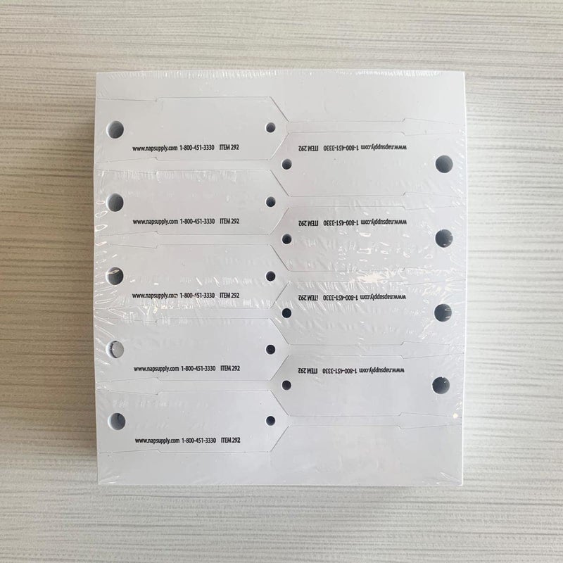 NapTags Self-Locking Arrow I.D. Tags - Pack of 1,000 (White) - Image 3